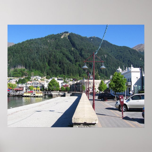 Poster Queenstown, Otago, New Zealand (Frente)