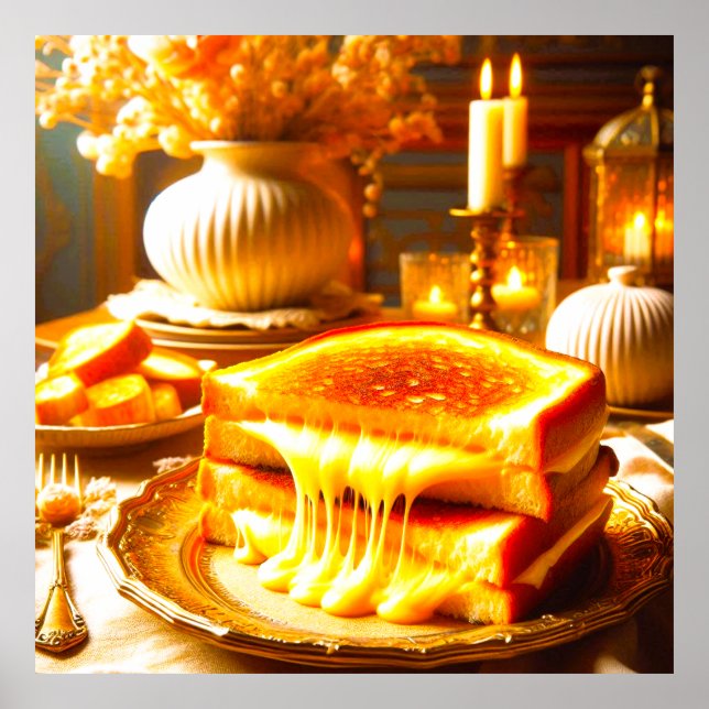 Poster Queijo Céu: A Comida de conforto mais avançada (Frente)