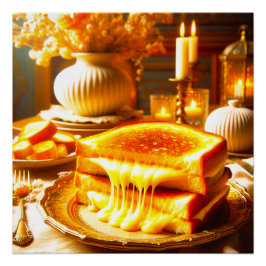 Pôster Queijo Céu: A Comida de conforto mais avançada