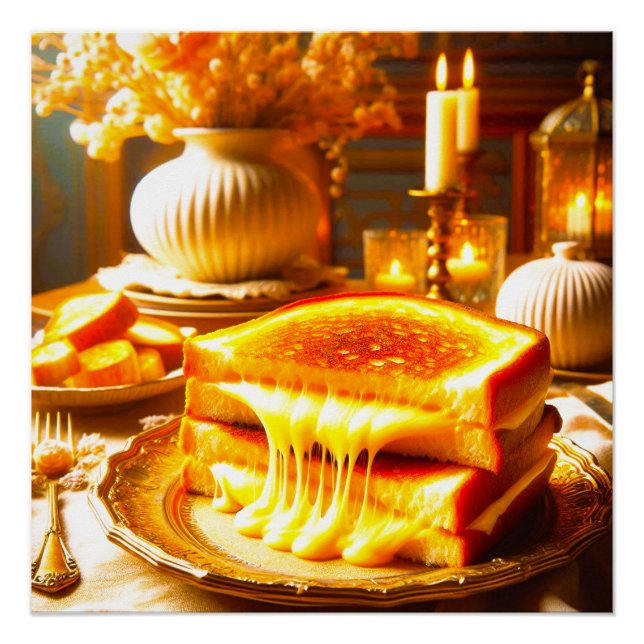 Pôster Queijo Céu: A Comida de conforto mais avançada (Frente)