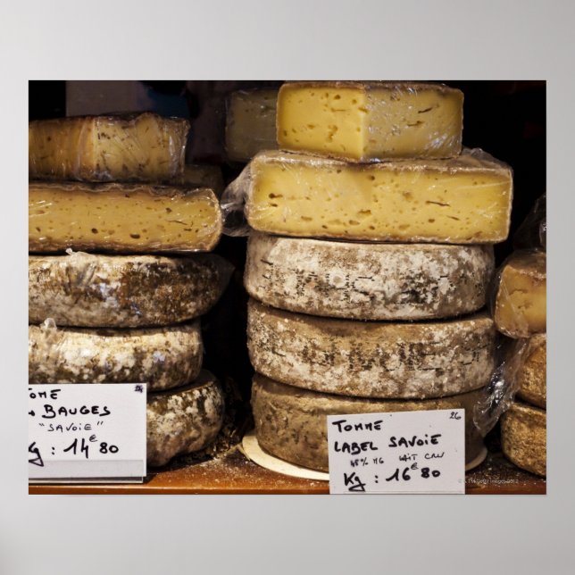 Pôster queijo francês artesanal regional (Frente)
