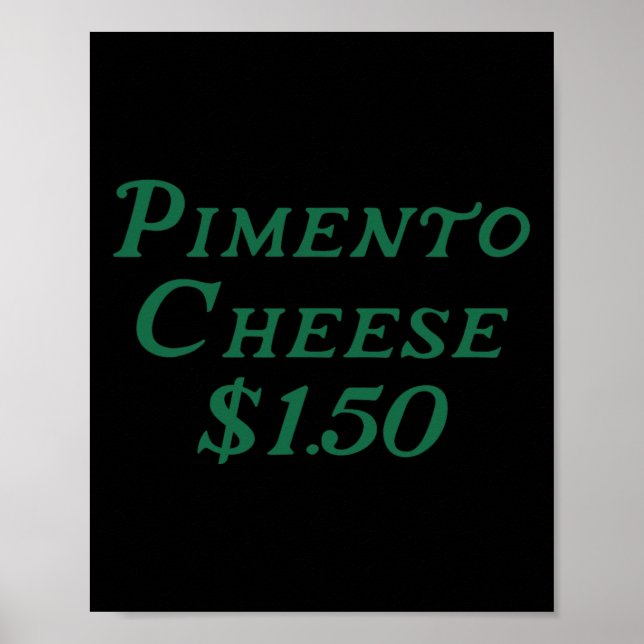 Poster Queijo Pimento Golfe Comida Golfe Torneio Aniversá (Frente)