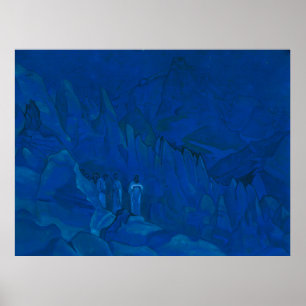 Poster Queima da escuridão por Nicholas Roerich