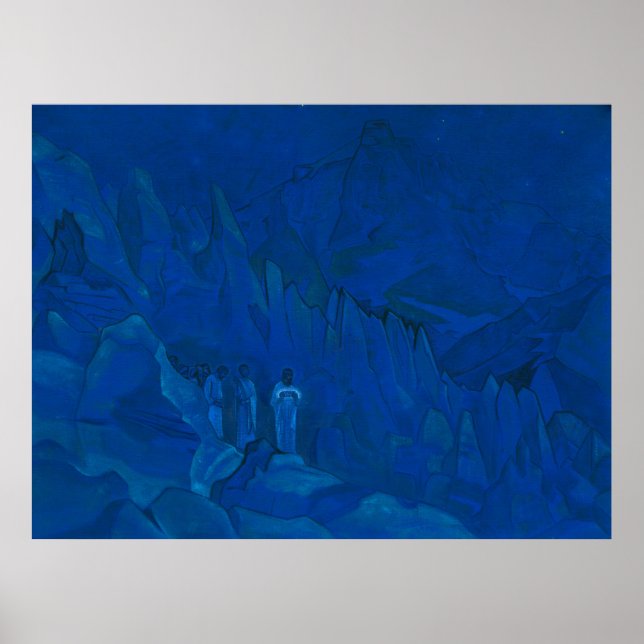 Poster Queima da escuridão por Nicholas Roerich (Frente)