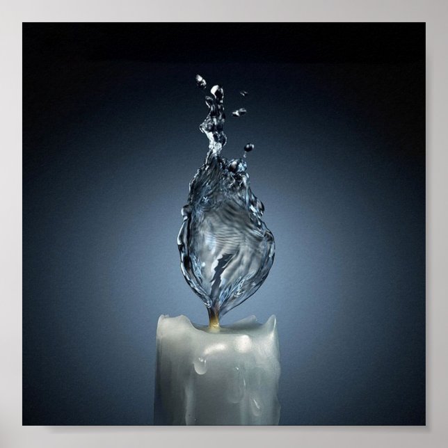 Pôster Queimando água (Frente)