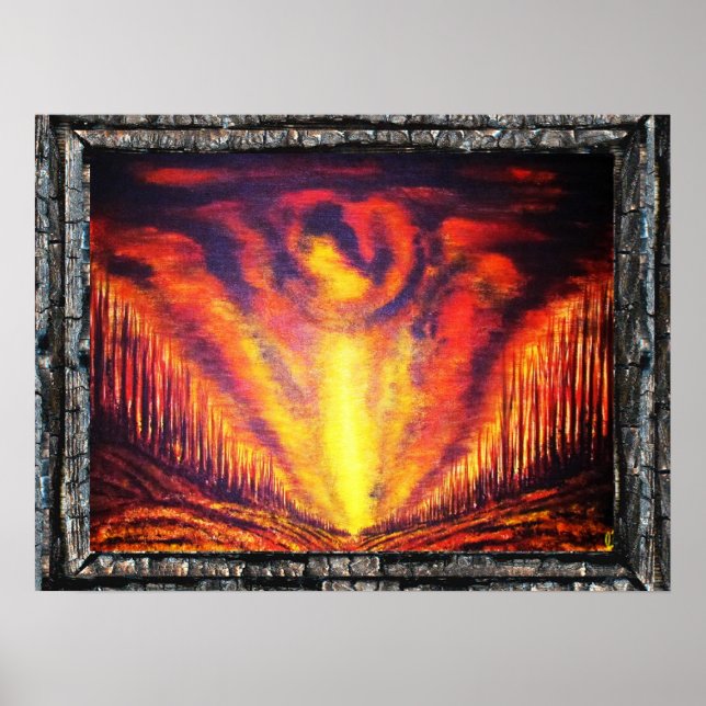 Pôster Queimando Céu (Frente)