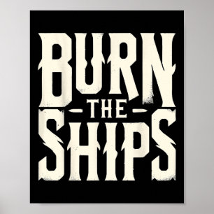 Poster Queimar Os Navios Patriótico 4 De Julho De Indepen