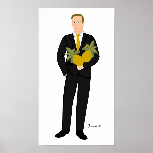 Pôster Quem ama abacaxi (Frente)