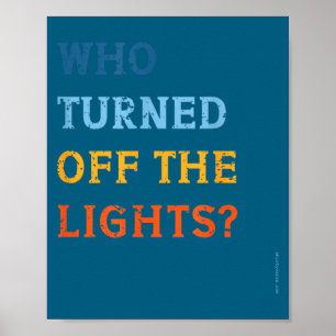Poster Quem Desligou as Luzes Eclipse Solar