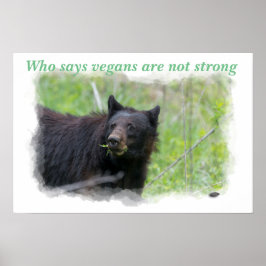 Poster - Quem diz que os veganos não são fortes