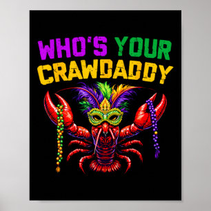 Poster Quem é o seu Crawdaddy Lagostim Jester Contas Engr