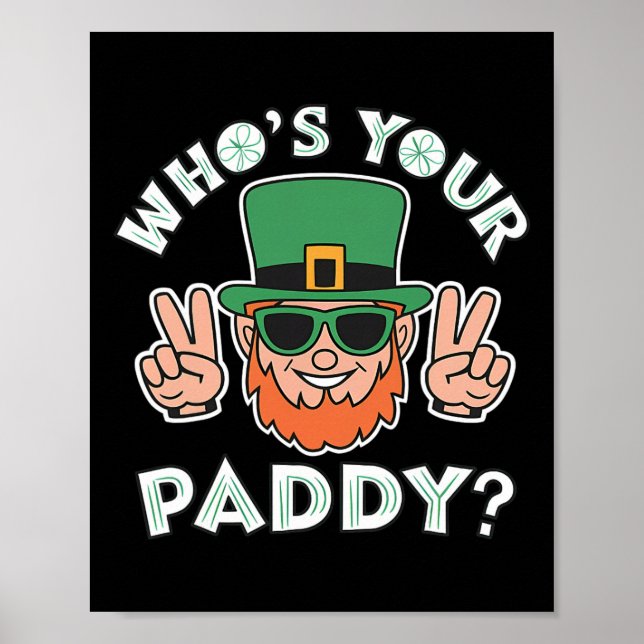 Poster Quem é o seu Paddy Dia Divertido de São Patrício P (Frente)