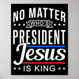 Poster quem é presidente jesus é rei Voto e Eleição