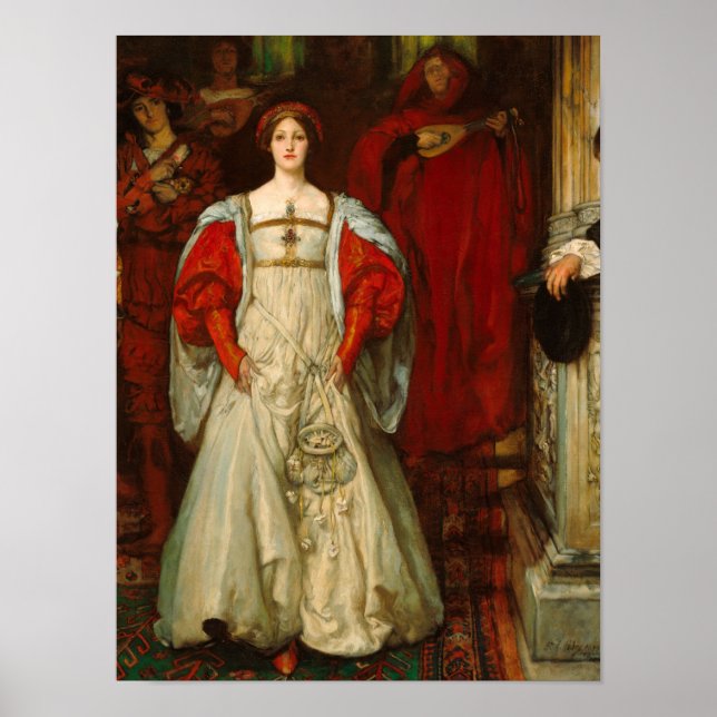 Poster Quem é Sylvia, 1896-1900, por Edwin Austin Abbey (Frente)
