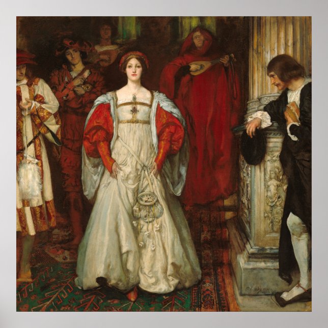 Poster Quem É Sylvia, Edwin Austin Abbey Fine Art Poster? (Frente)