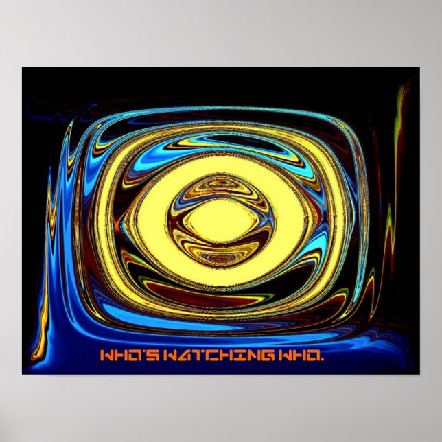 Pôster Quem está assistindo Quem. (Frente)