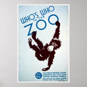 Poster Quem está quem no jardim zoológico