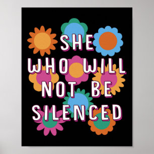 Poster Quem Não Vai Silenciar A Quo Motivacional Feminist
