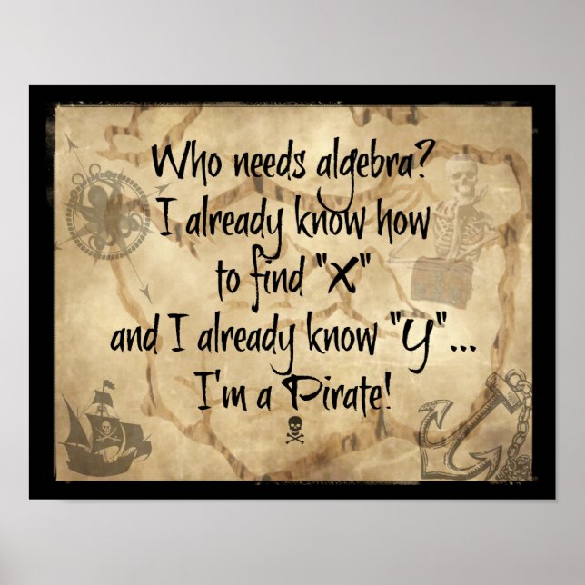 Pôster Quem precisa de álgebra? Eu já sei como encontrar  (Frente)