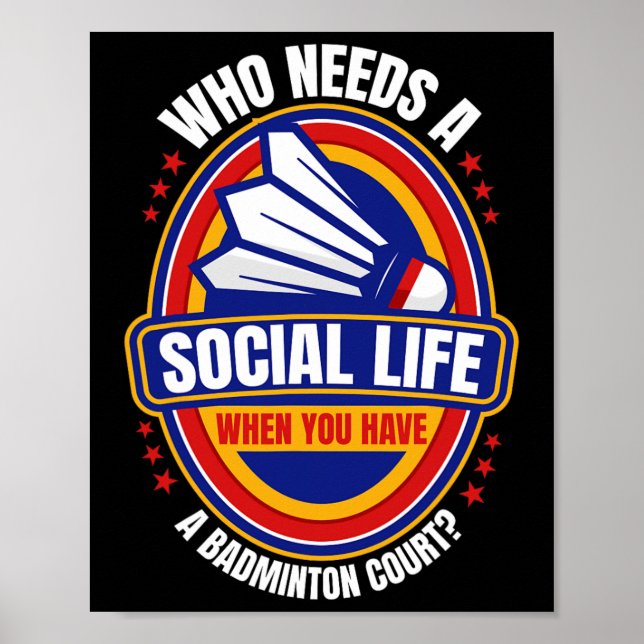 Poster Quem Precisa De Um Bastão Da Vida Social (Frente)