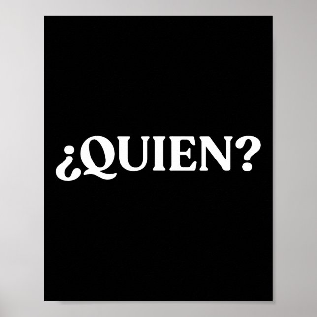 Poster Quem Professor De Espanhol Engraçado De Volta Para (Frente)