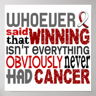 Pôster Quem quer que disse o cancer principal e de