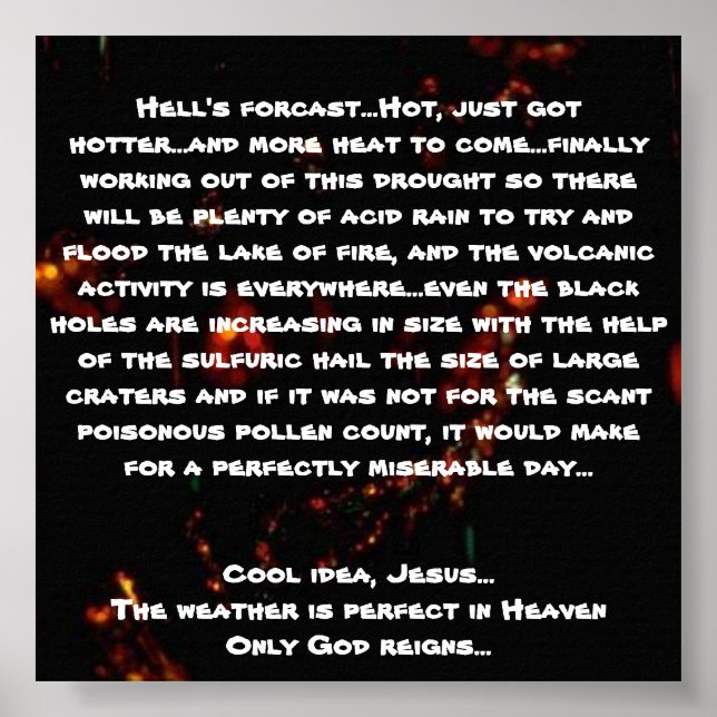 Pôster Quente, esquentou-se... (Frente)