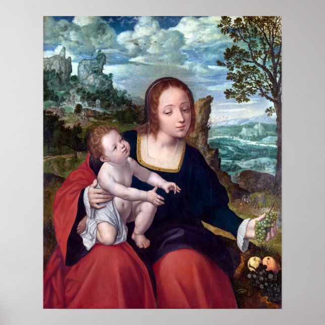 Poster Quentin Matsys O Resto no Voo para o Egito (Frente)