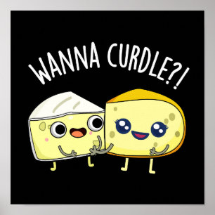 Poster Quer Coagular Piadas de Queijo Engraçadas Fundo Es