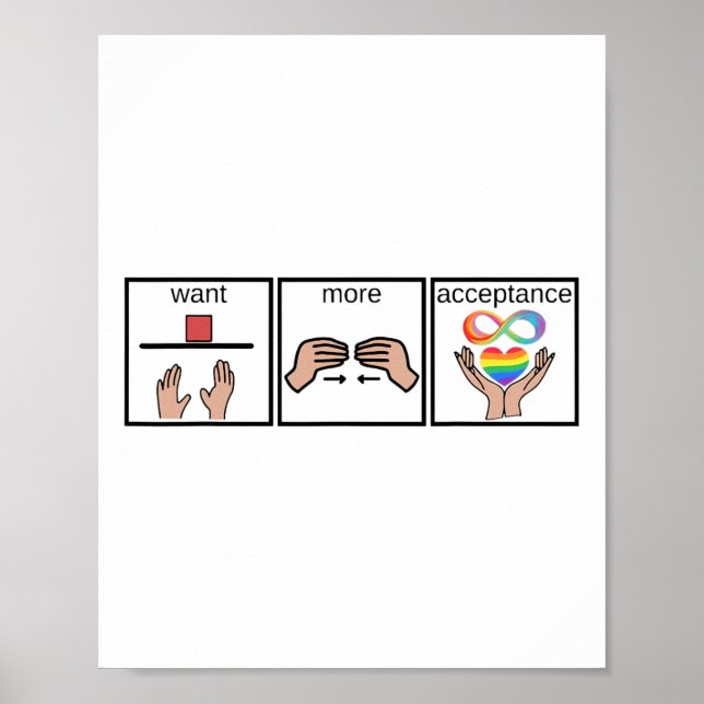 Poster Quer Mais Aceitação Sped Professer Autismo Consciê (Frente)