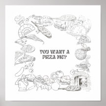 Quer uma pizza? Wall Art