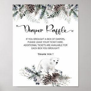 Poster Querida, está frio fora da fralda de inverno.