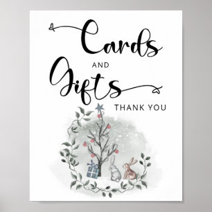 Poster Querida, está frio fora dos cartões de inverno e p