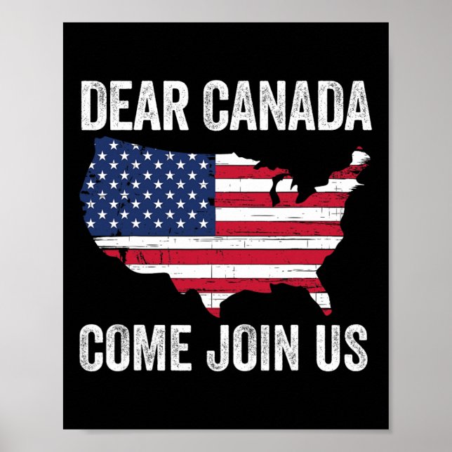 Poster Querido Canadá, venha se juntar a nós Presidente T (Frente)