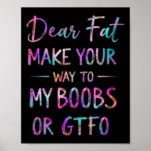 Poster Querido Gordo, Faça O Seu Caminho Para Minha Mama