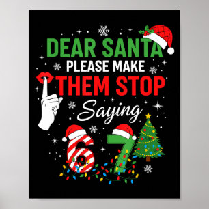 Poster Querido Papai Noel 67 Natal Divertido Seis Sete Me