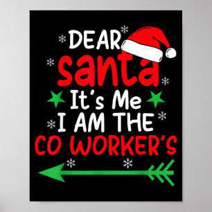 Poster Querido Papai Noel É Culpa Do Meu Colega De Trabal