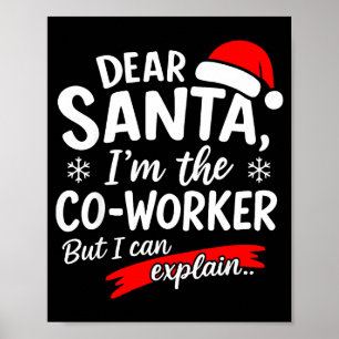 Poster Querido Papai Noel É Culpa Do Meu Colega De Trabal