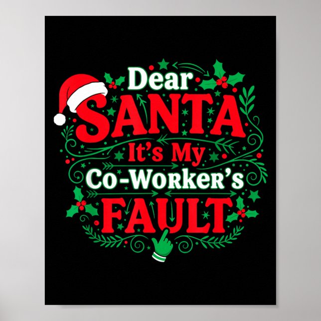 Poster Querido Papai Noel É Culpa do Meu Colega de Trabal (Frente)