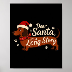 Poster Querido Papai Noel É Uma Longa História Natal Dach