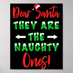 Poster Querido Papai Noel Eles São Os Malvados Engraçado