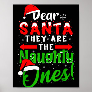 Poster Querido Papai Noel Eles São Os Travessos Engraçado