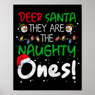 Poster Querido Papai Noel Eles São Os Travessos Funny Chr