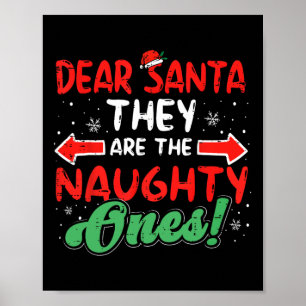 Poster Querido Papai Noel Eles São Uns Travessos Natal Xm