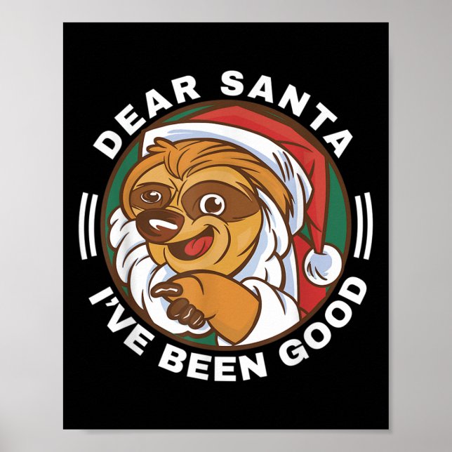Poster Querido Papai Noel Eu Fui Bom Citar Klaus Guaxinim (Frente)