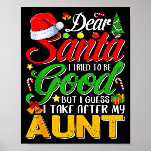 Poster Querido Papai Noel Eu Tentei Ser Bom Mas Eu Sigo M