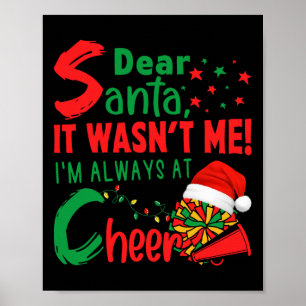 Poster Querido Papai Noel, Não Fui Eu, Estou Sempre No Ch
