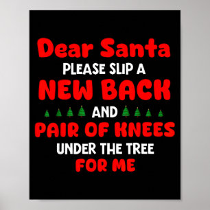 Poster Querido Papai Noel Por Favor Envie Novo Dorso E Pa