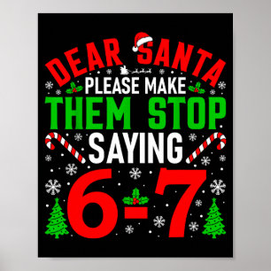 Poster Querido Papai Noel Por Favor Faça Eles Parar de Di
