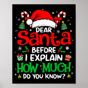 Poster Querido Papai Noel Posso Explicar Piadas de Natal